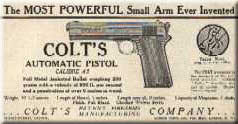 Early Ad for the Colt Model 1905