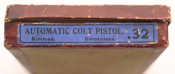 Colt Model 1903 Pocket Hammerless .32 ACP factory box for the Type I