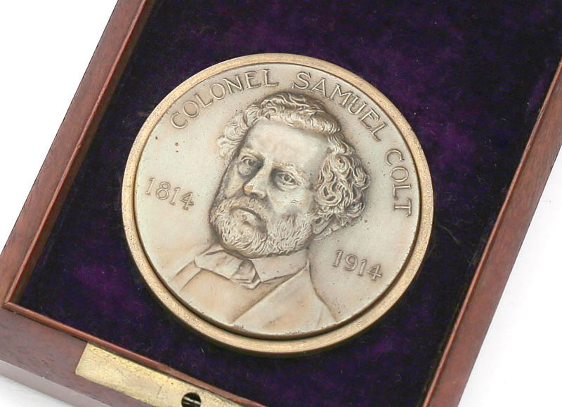 Colonel Samuel Colt Medallion Commemorating the 100th Anniversary of his birth (1814 - 1914).